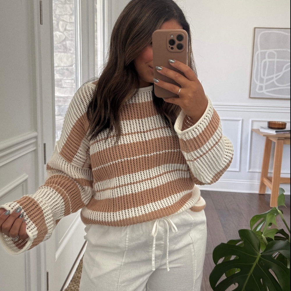 Amber Oversized Knit Sweater - SAND